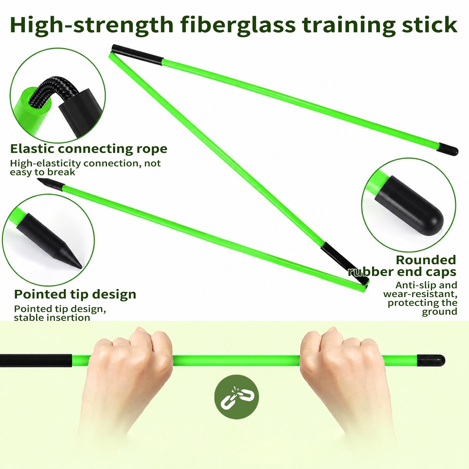 Golf Equipment Beginners - Golf Alignment Sticks Putting Adjustable Angle