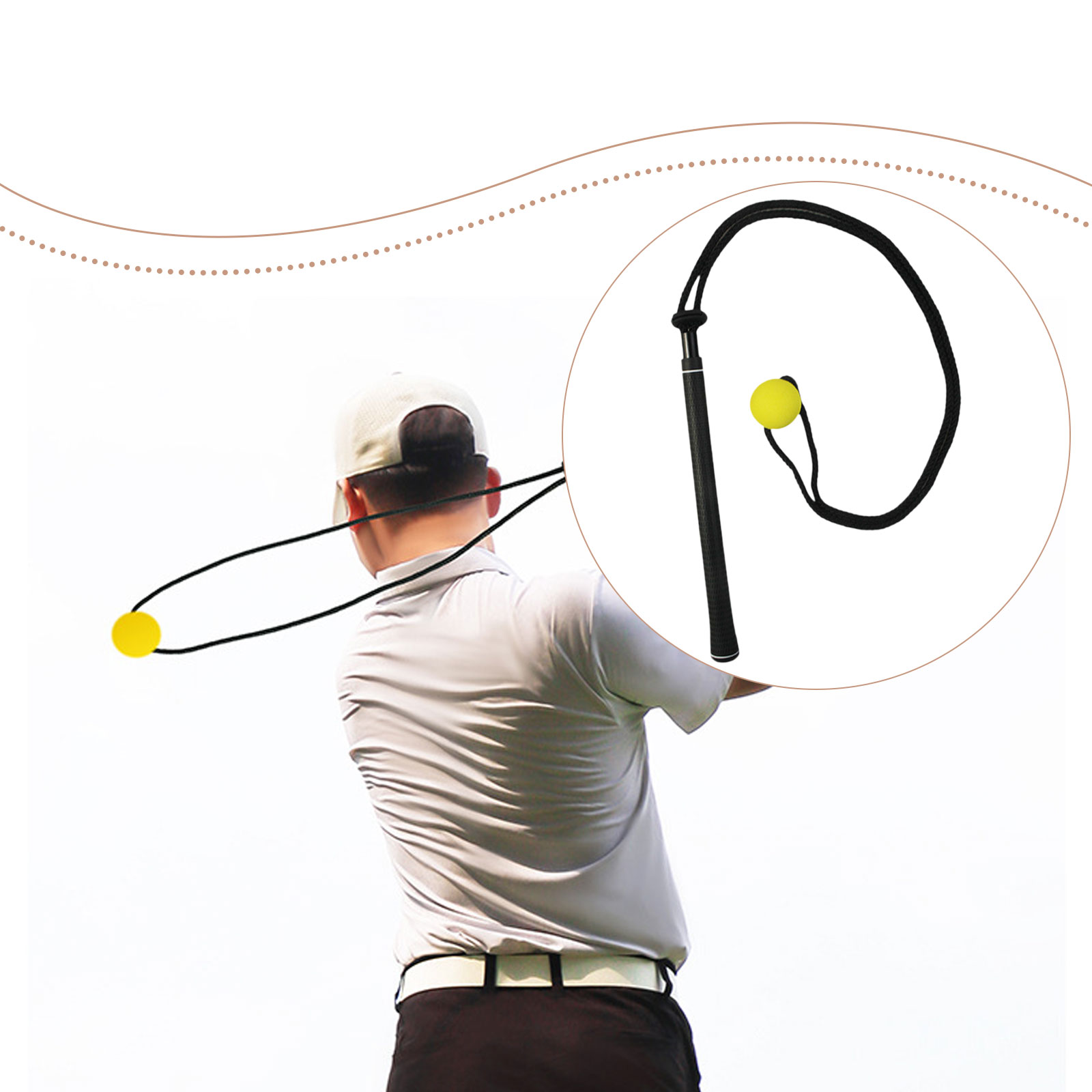 Golf Swing Trainer Elastic Rop - огляд і ціна Golf Equipment Beginners