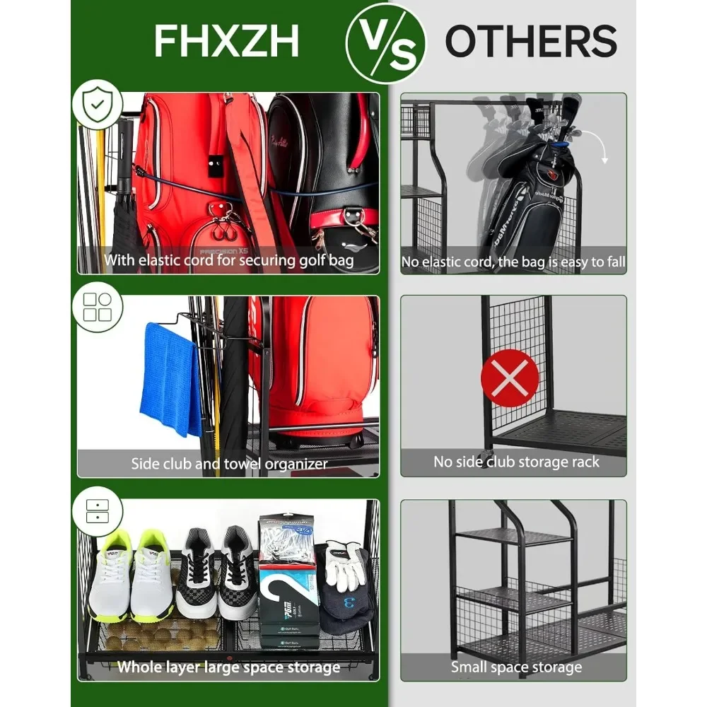 -Bag Storage Garage Organizer- - огляд і ціна Golf Equipment Organizer For Garage