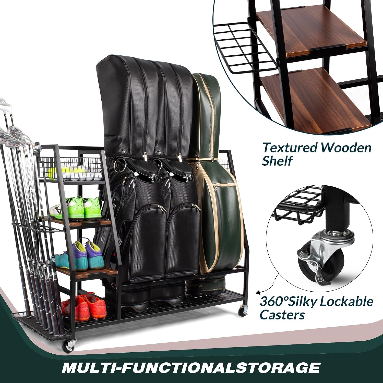 Heavy Duty Golf Bag Storage Or - огляд і ціна Golf Equipment Organizer For Garage