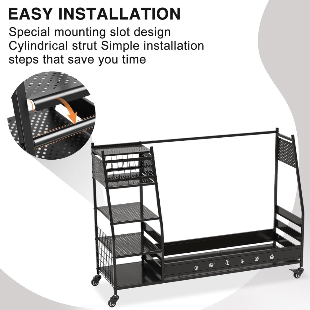 Golf Bag Storage Rack Stand Ho - огляд і ціна Golf Equipment Organizer For Garage